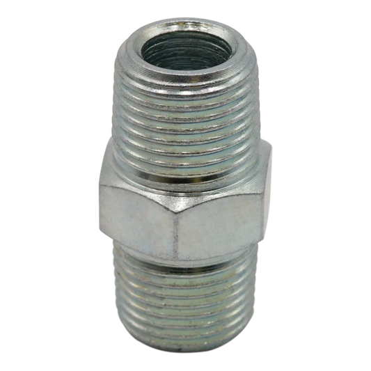 STEEL HEX NIPPLE 3/8 MPT, 4000 PSI