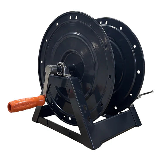 Gladiator Powder Coated 150' Hose Reel | 3/8" x 150' | 5,000 PSI | Centurion Stainless Swivel