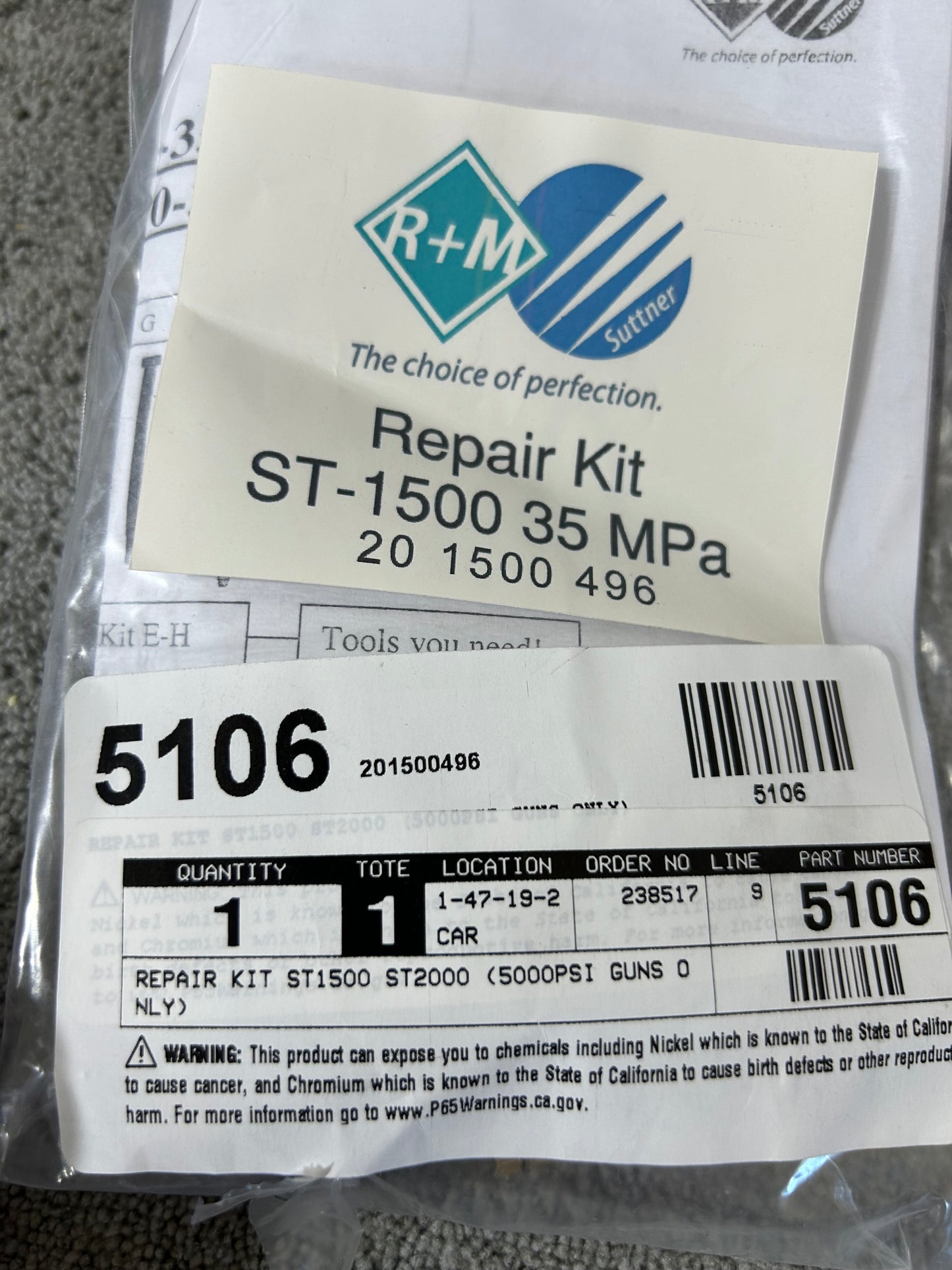 ST1500 Repair Kit