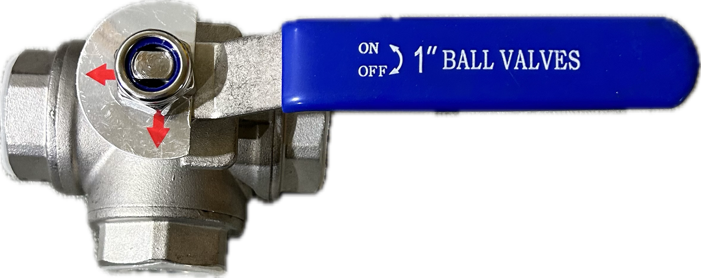 3-Way Ball Valve 1”