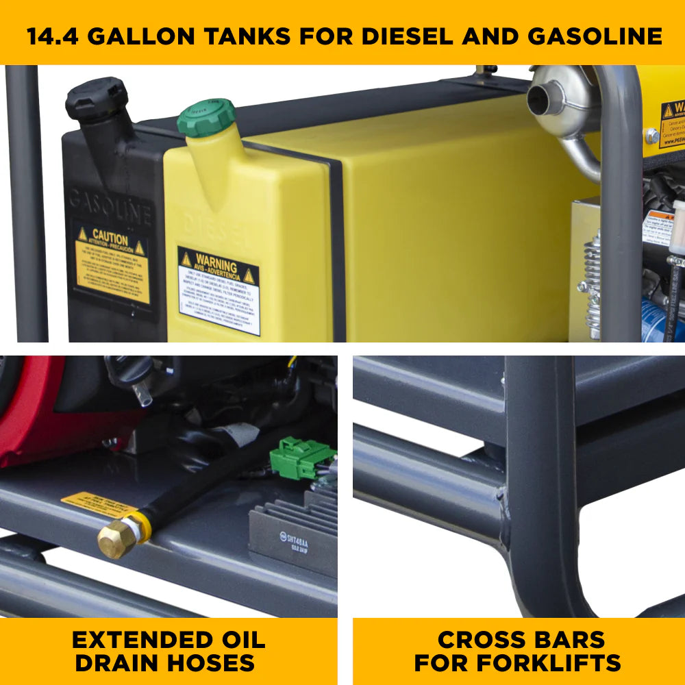 BE HW3524HG12V Hot Water Pressure Washer Skid – 5.6 GPM @ 3500 PSI, 12V Burner