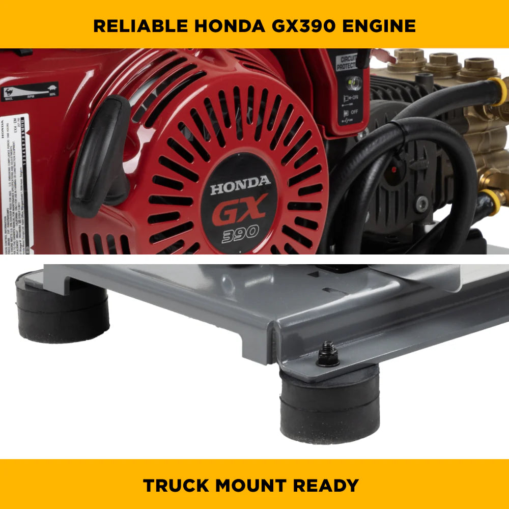 5gpm Truck Mount Cold Water Gas Pressure Washer - B3213HETBAS