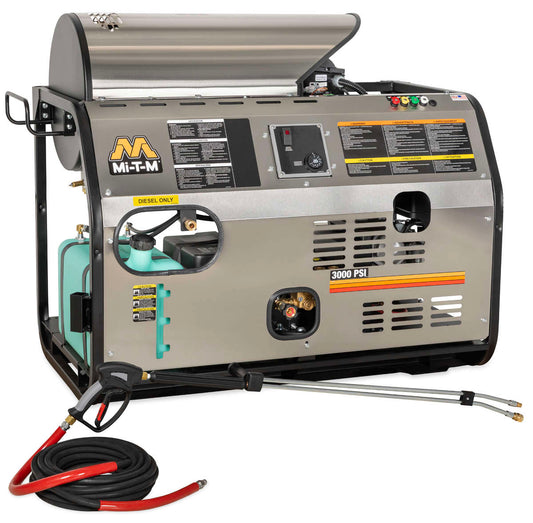 Mi-T-M HDB-4004-0H6G Commercial Hot Water Pressure Washer | 4000 PSI 4.0 GPM Honda GX390
