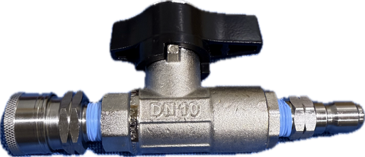 DN10 High-Pressure Ball Valve with Stainless Steel Quick Connects