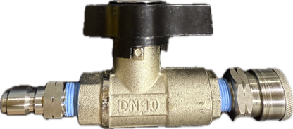 DN10 High-Pressure Ball Valve with Stainless Steel Quick Connects