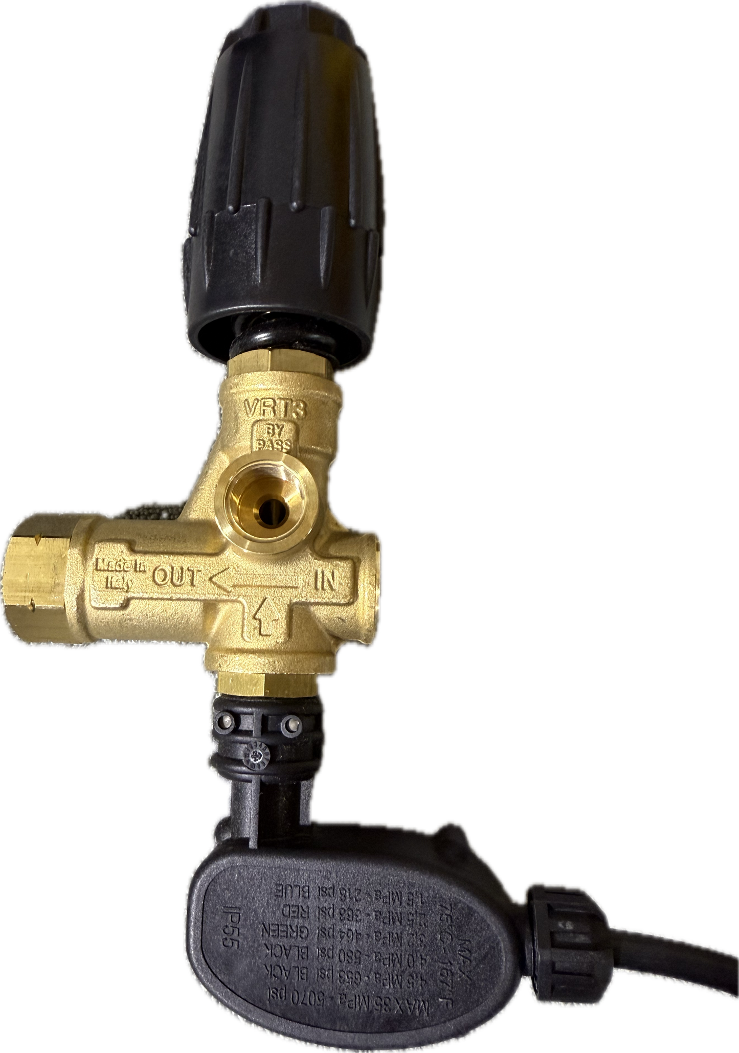 VRT3 Unloader Valve with Pressure Switch – 4500 PSI