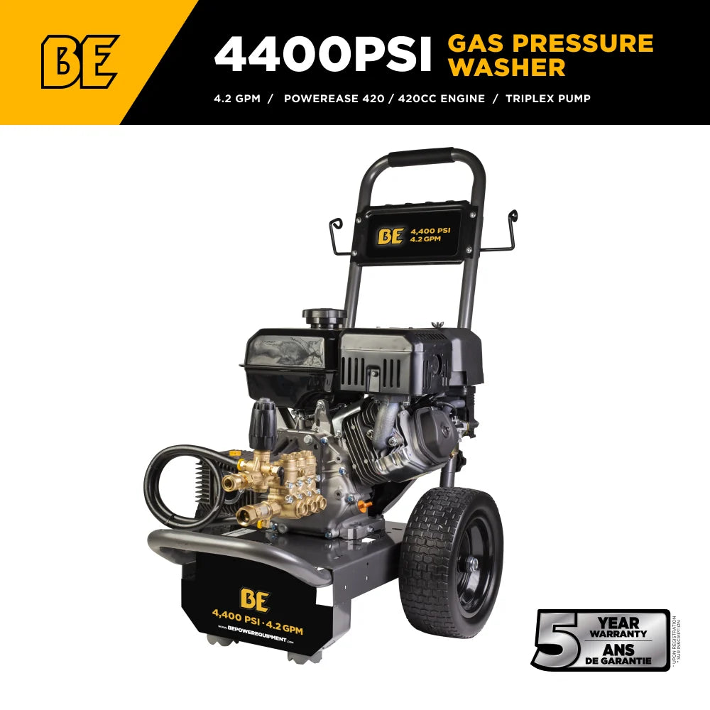 4.2 GPM 4400 PSI BE Commercial Pressure Washer – B4415PCS