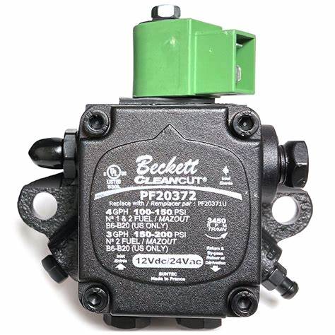 Beckett CleanCut 12V Fuel Pump | 2184402U / PF20372U | Oil Burner Solenoid Pump