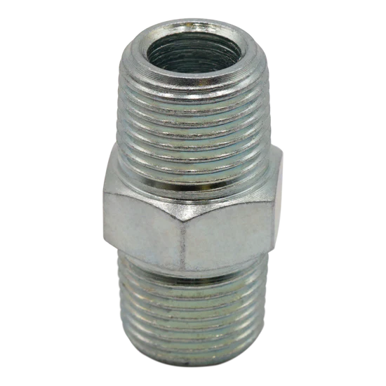STEEL HEX NIPPLE 3/8 MPT, 4000 PSI