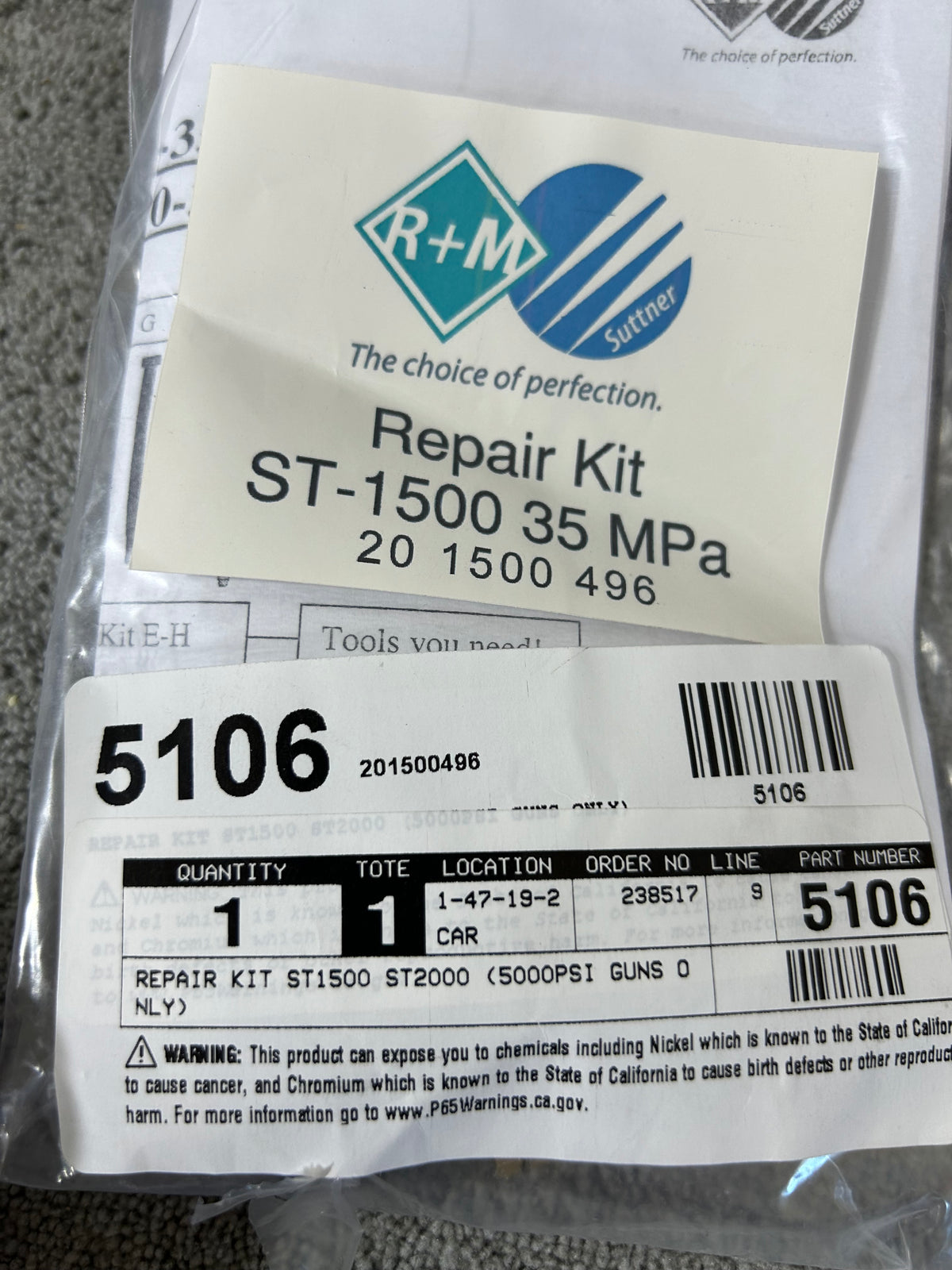 ST1500 Repair Kit