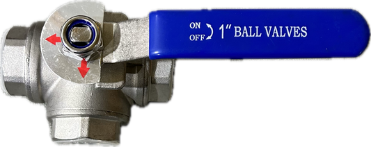 3-Way Ball Valve 1”