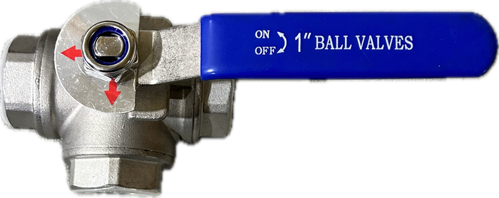 3-Way Ball Valve 1”