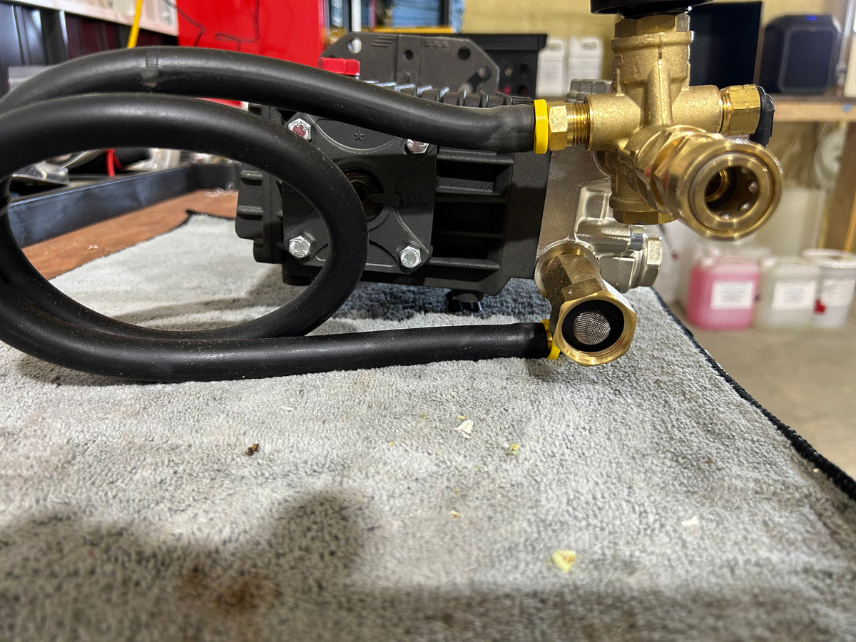 General Pump EZ4040G Complete Pump Package | 4.0 GPM 4,000 PSI | Pre-Plumbed with Unloader & Bypass Hose
